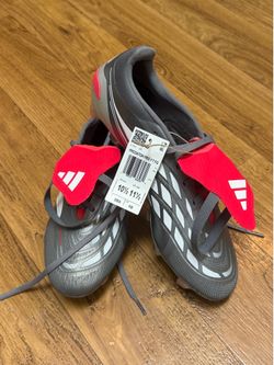 adidas Predator Pro FG Football Cleats Gray Men's US 10.5