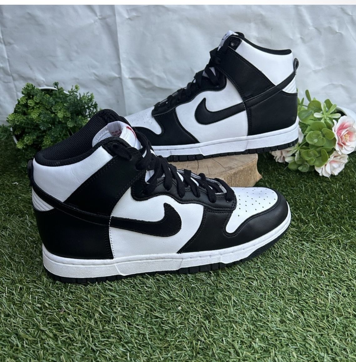 Nike Dunk High Retro white /white /black women size 8.5 men size 7 new unisex