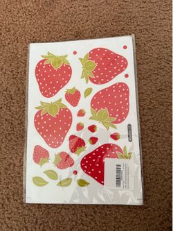 92pc strawberry wall decals