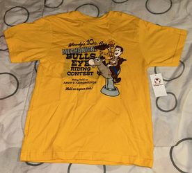 Toy Story woody yellow medium kids shirt new Disney store