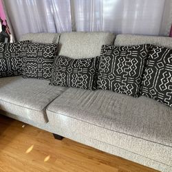 Gray Love Seat & Sofa For Sale! 