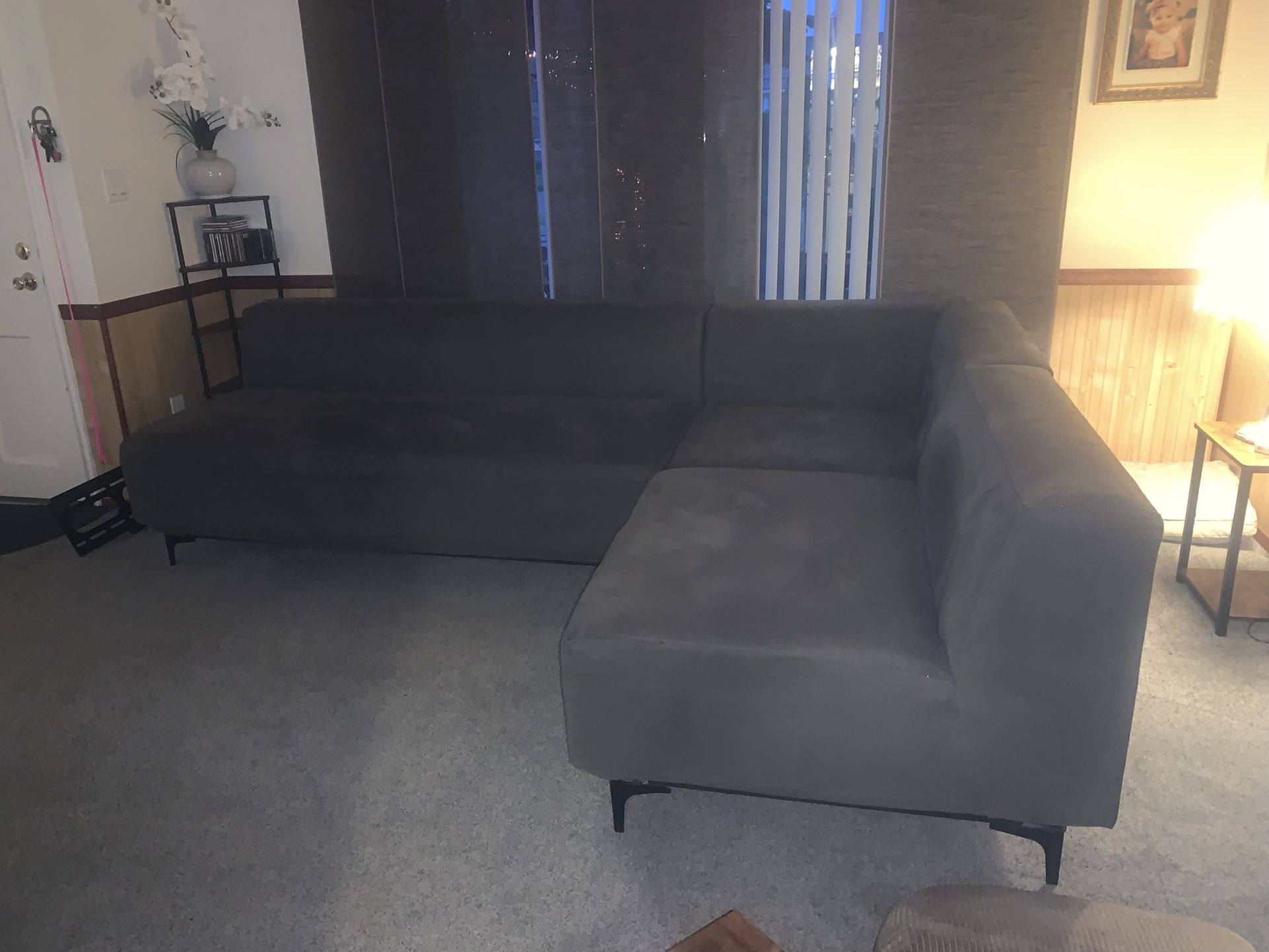 West Elm 3 Piece Reversible Sectional