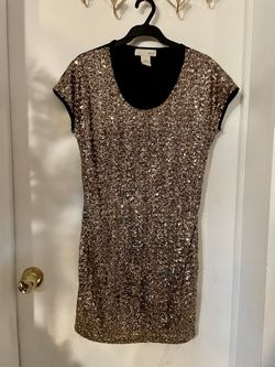 Vestido Con Lentejuelas Size L