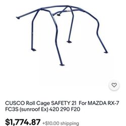 Safety 21 6 Point Bolt In Roll Cage - Mazda RX7 FD3S