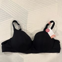 Comfort Bliss Lightly Lined Balconette Bra Lane Bryant 46B Black