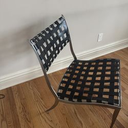 Vintage 60s-70s,mid Century Modern Woven Leather Lounge Chair,stamped(made In Italy)