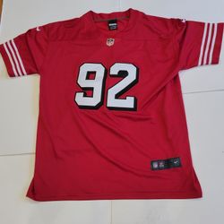 Chase Young XXXL 54 San Francisco 49ers Red White Nike NFL Football 
Jersey Embroidered Stitched. Perfect shape, like new. Arm pit to Arm pit 
27.5", 