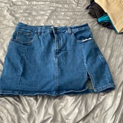 Blue Jean Skirt 