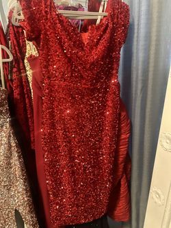 Formal red dress
