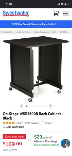 On Stage Rack Cabinet for Musicians / Effects