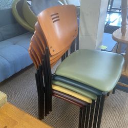 VARIETY OF STACKING CHAIRS