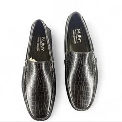 Marc Joseph New York Men's Willmington Black Croco Loafers Size 7 NWB