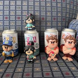 Wreck It Ralph, Vanellope, Fix It Felix Soda Figures With Chase 
