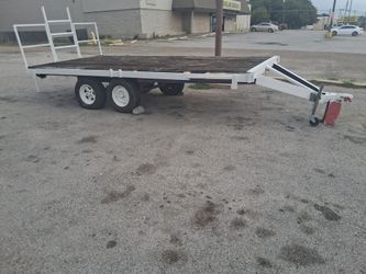 Heavy duty 17 foot long and 8 foot wide truck/car hauler trailer for sale for 1,800 cash. I have Bil Of Sale so you can register it in your name.
