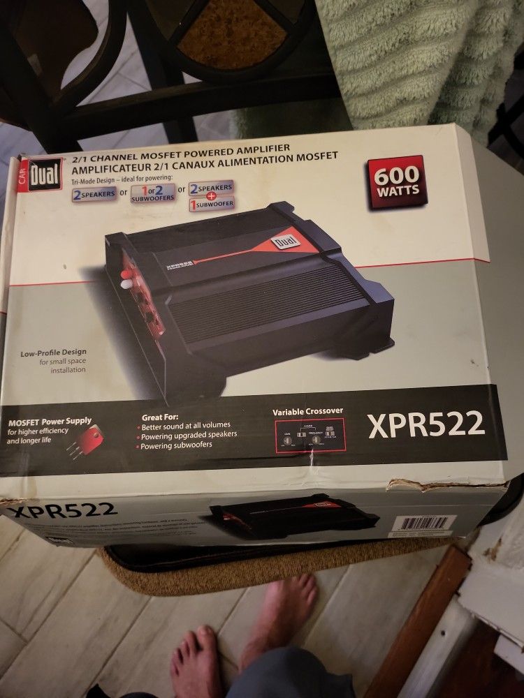 DUAL 600WATTS XPR522 AMPLIFIER