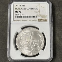 2017-P American Legion Silver Dollar NGC MS-70 -- PERFECT GRADE COIN! — SHIPPING AVAILABLE!