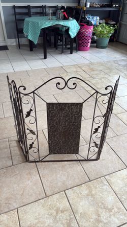 Iron fireplace