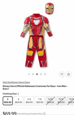 Iron man costume Disney new