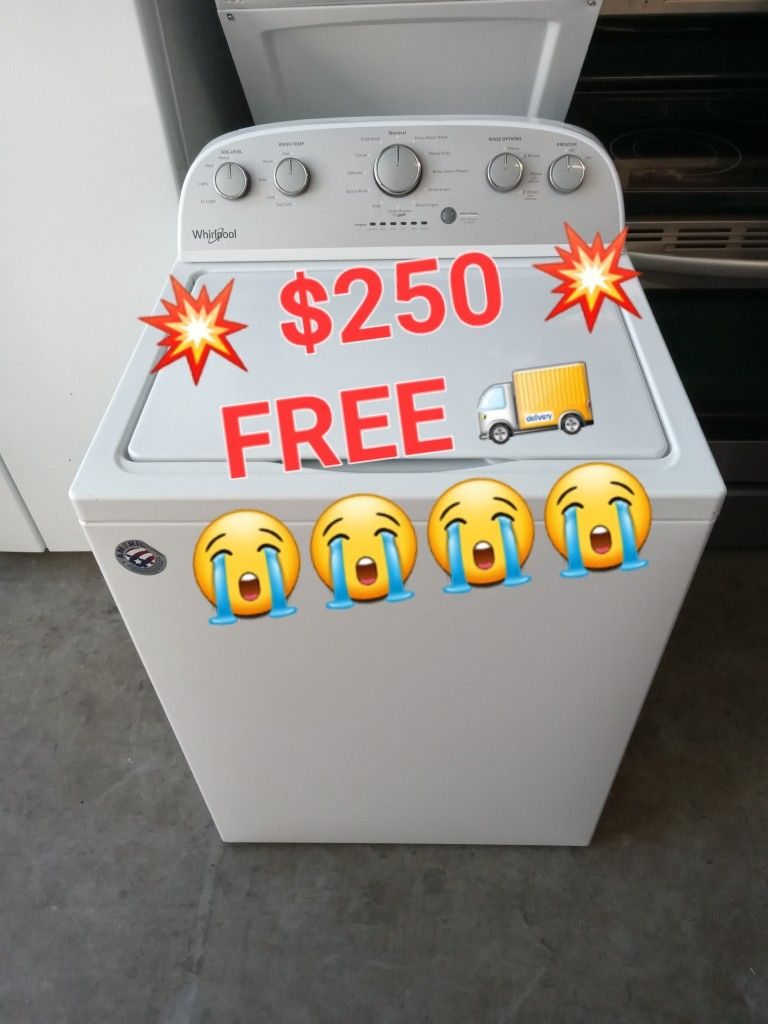 Washer Whirlpool Top Load Super Capacity FREE Delivery 