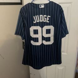 Aaron Judge New York Yankees navy blue jersey size L