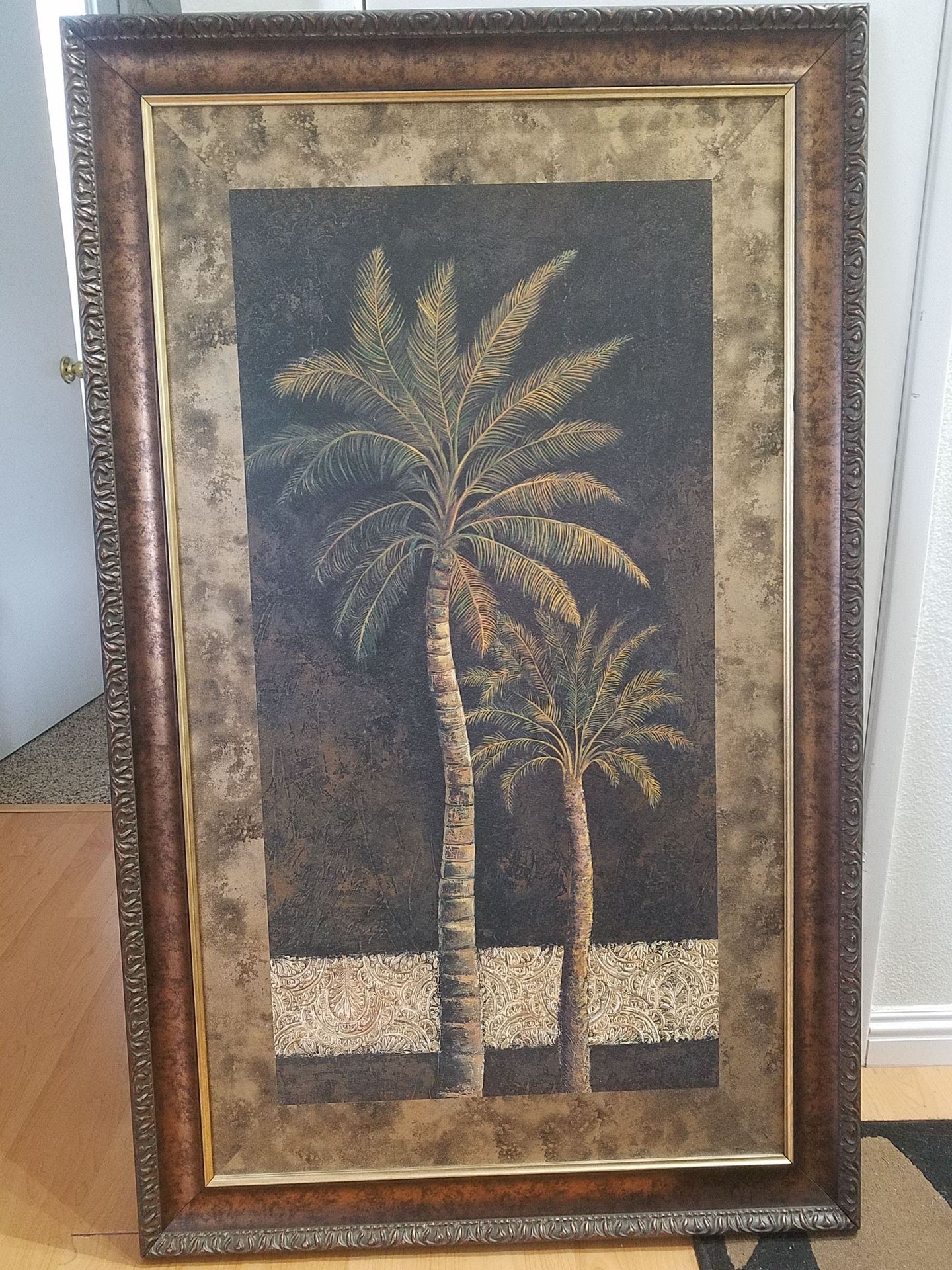 2 Large Framed Palm Tree prints