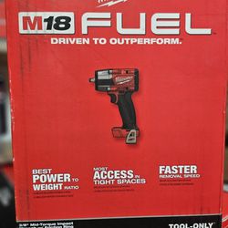 M18 Fuel ⅜ Mid-torque Impact Wrench (TOOL ONLY)