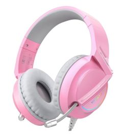 New VANKYO CM6000 Pink Gaming Headset w/ Mic – PS5/PS4/Xbox/Switch/PC