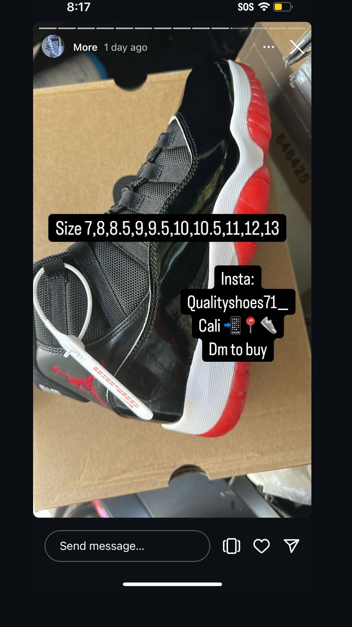 Bred Jordan 11