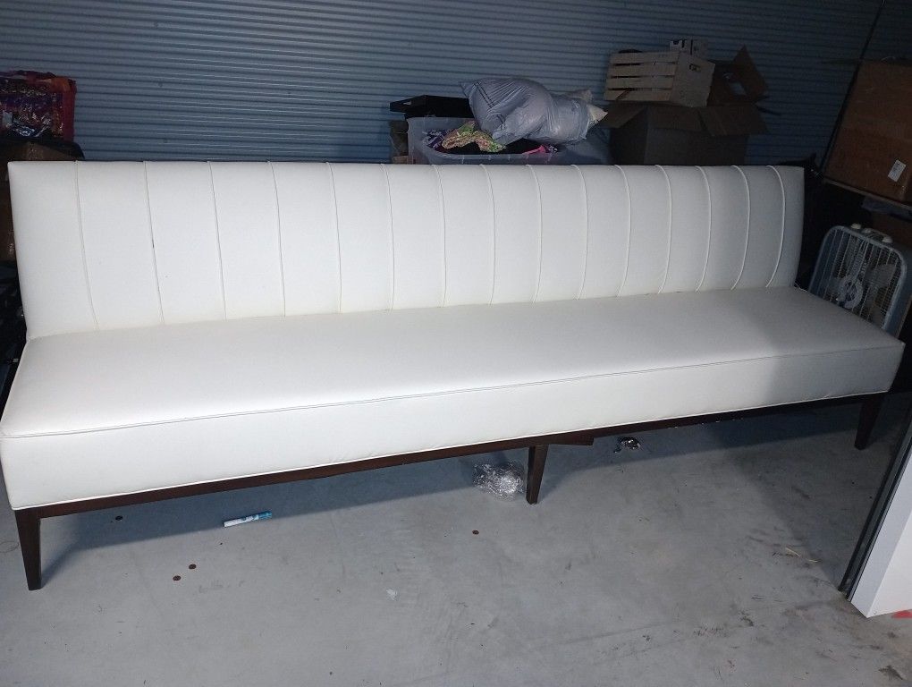 White Banquette Couch
