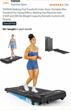 New Treadmill! Great for small spaces! 268 LBS weight capacity!