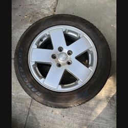 1 — 255/55r18 5x5 5x127 Jeep Grand Cherokee Wrangler Wheel Rim Good 80% Treads Tire!