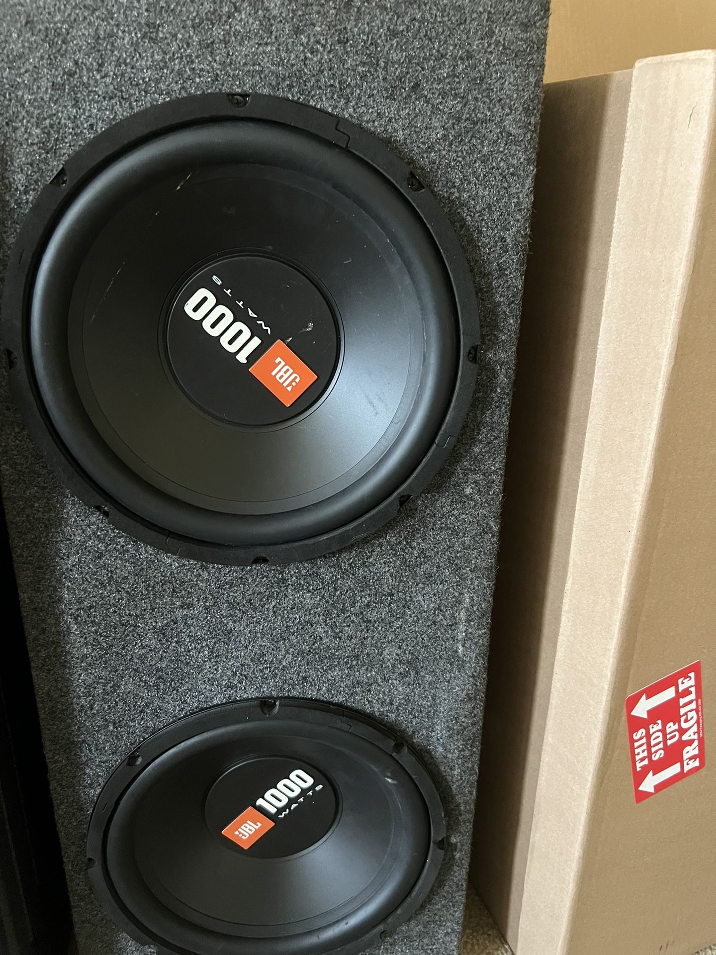 JBL 12” 1000 Watt Subs In Box