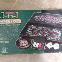 3-in-1 Casino House Black Jack🔹Craps🔹Roulette