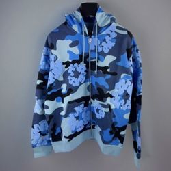 Denim Tears Hoodie Blue Camo