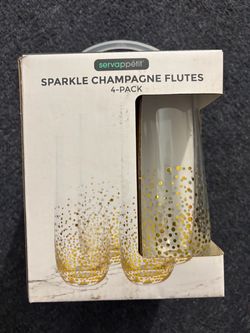 Champagne flutes 4 pack