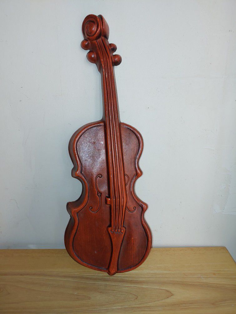 Violin Metal Art Vintage Instrument Wall Hanging