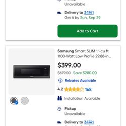 New Samsung Microwave