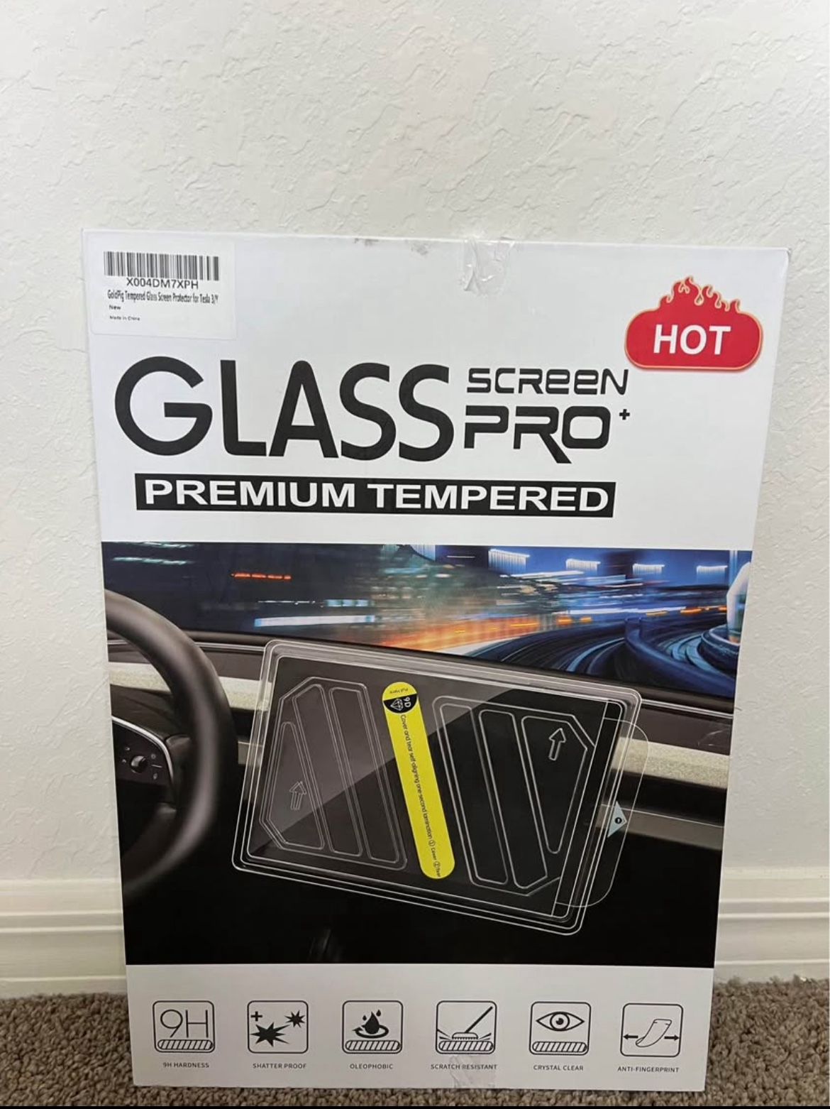 2024–2025 Tesla Model 15” Tempered Glass Screen Protector – Anti-Scratch, Anti-Glare, Easy Install