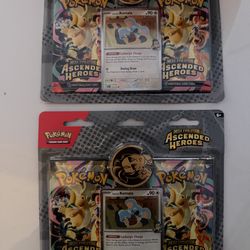 Pokémon Ascended Heroes 2-Pack Booster Promo with Komala Card English 60$$ for both