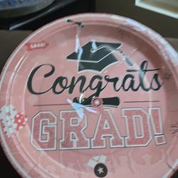 New graduation Pink plates 25