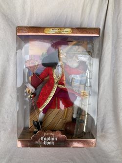 Disney Limited Edition CAPTAIN HOOK Doll Mattel Masters of Malice Peter Pan 1999