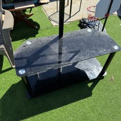 Black TV Stand / Media Shelf