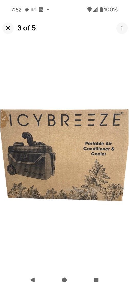 IcyBreeze Platinum Pro Portable Cooler / Air Conditioner AC NEW W/ Battery