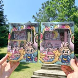 Labubu cute children's birthday gift box labubu practical stationery set kindergarten primary school student gift