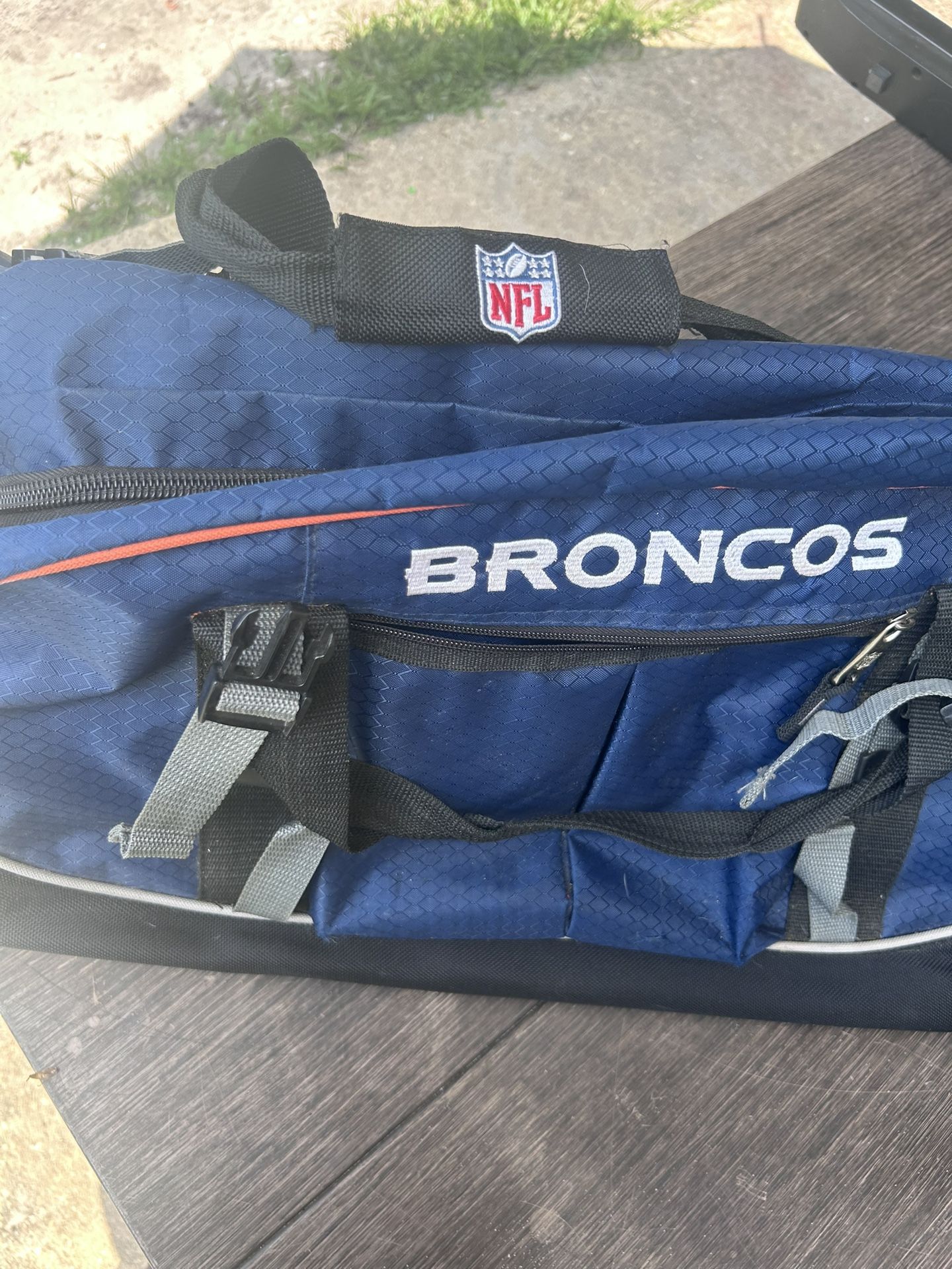 NFL Denver Broncos Sports Bag w Wheels