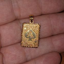 .925 Silver Pendant With A Gold Wash