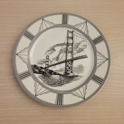 Golden Gate Bridge Decorative Plate 7.5 inch San Francisco Gallery Wall Norfolk
