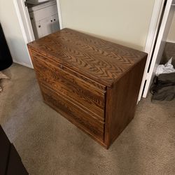 Solid Wood Vintage 2 Drawer Dresser