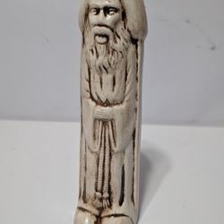 Vintage Mischievous Saint Peter Ceramic Statue Phallic Humorous Figurine 9"