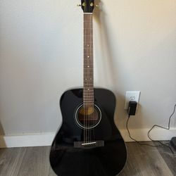 Yamaha F335 Black Acoustic Guitar with Boho Carrying Case